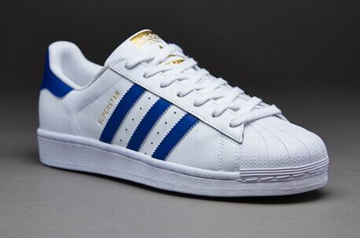 adidas superstar blanc bleu