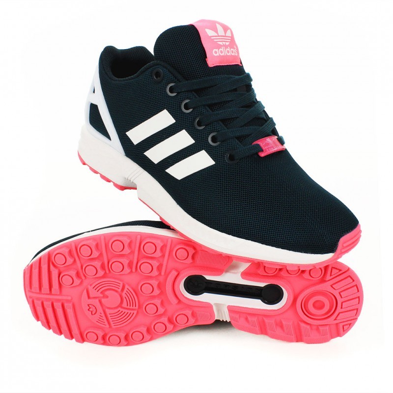 zx flux noir et blanche femme
